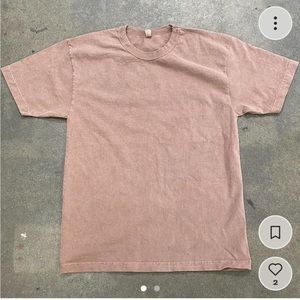 Los Angeles apparel pigment dye t shirt, patchouli, like new heavy cotton